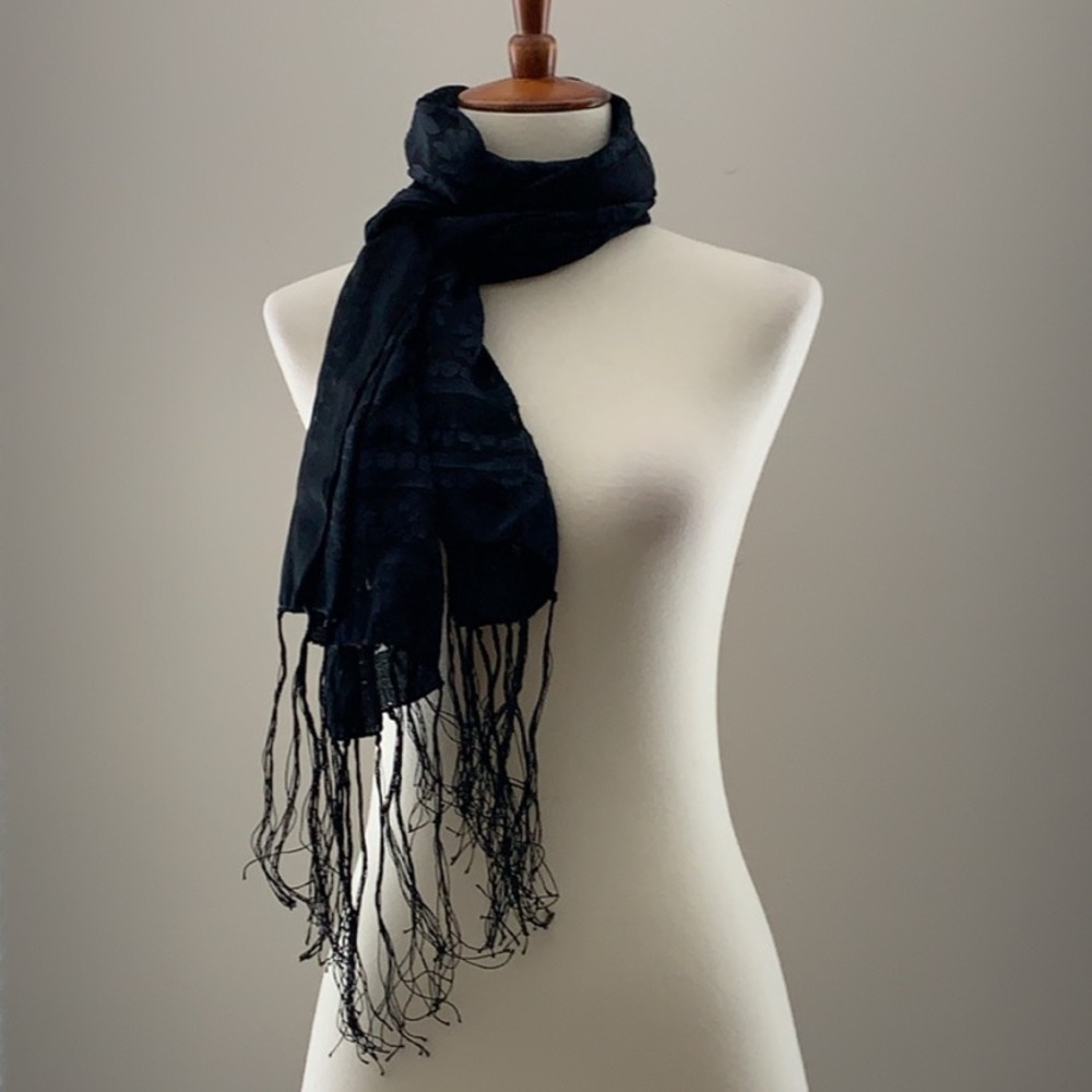 Burnout Floral Scarf